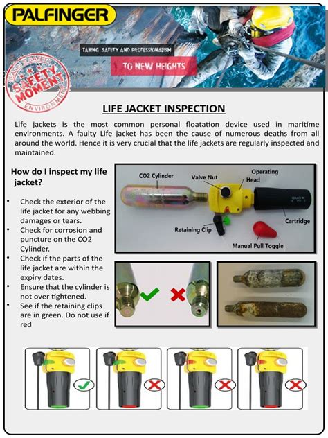 life jacket inflated by compressed air buoyancy test|life jacket inspection requirements.